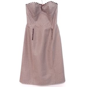 Lela Rose strapless dress. Cocktail. Wool + Silk
